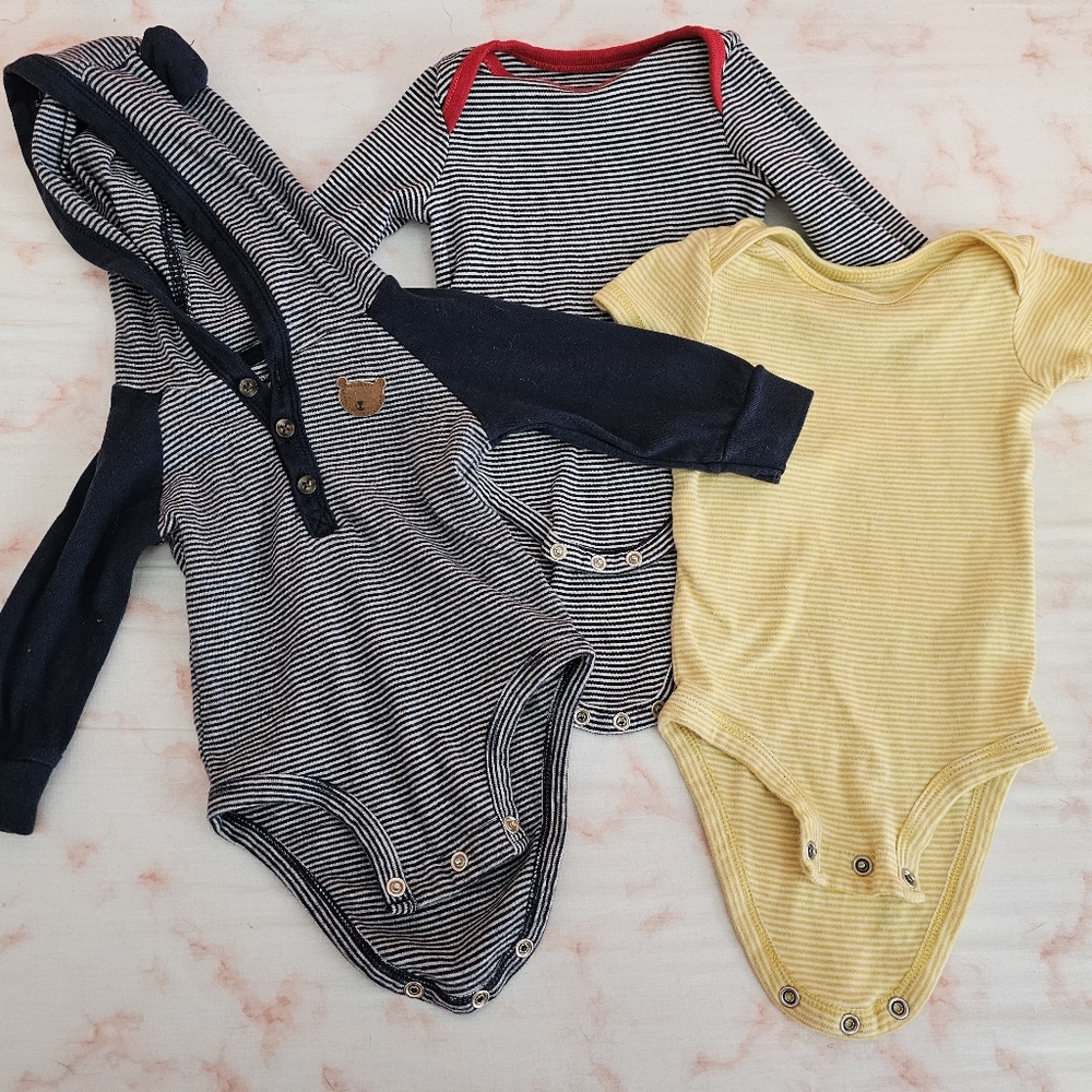 Striped onesie bundle